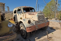 DSC_3373 Many amazing vehicles and implements of origin and times of industrial development are on display at the Motor Transport Museum in Campo, CA
