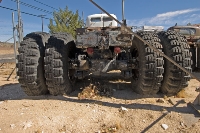 DSC_3379_Serious_Rear-end Many amazing vehicles and implements of origin and times of industrial development are on display at the Motor Transport Museum in Campo, CA
