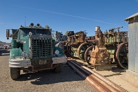 DSC_3295 Many amazing vehicles and implements of origin and times of industrial development are on display at the Motor Transport Museum in Campo, CA