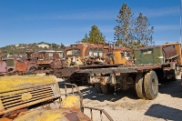 DSC_3346 Many amazing vehicles and implements of origin and times of industrial development are on display at the Motor Transport Museum in Campo, CA